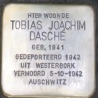 Struikelsteen voor Tobias Joachim Dasché