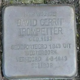 Struikelsteen voor David Gerrit Trompetter