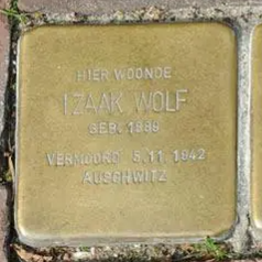 Struikelsteen voor Izaak Wolf
