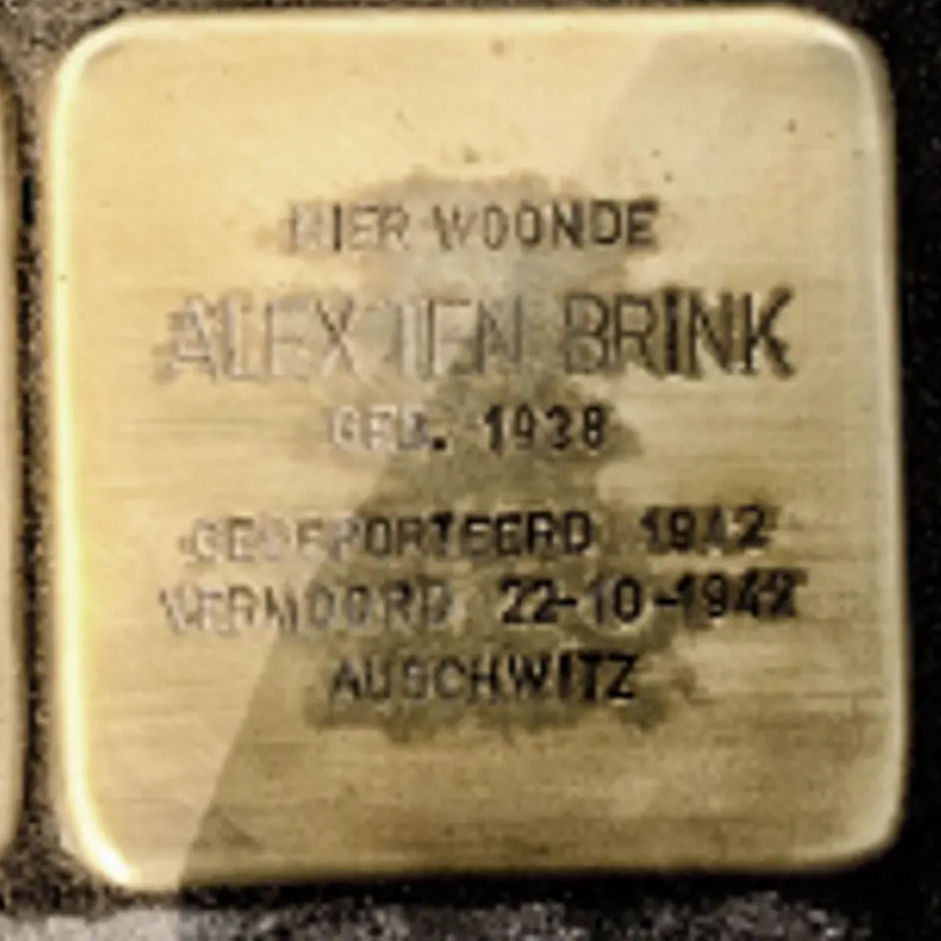 Struikelsteen voor Alex ten Brink