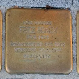 Struikelsteen voor Fritz Bonem