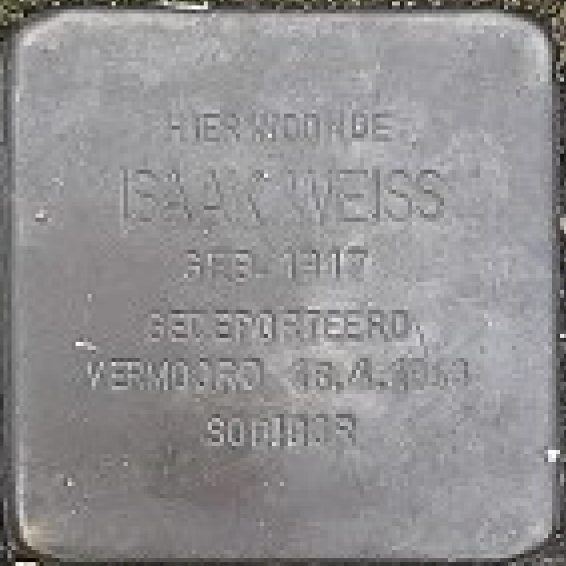 Struikelsteen voor Isaak Weiss