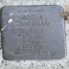 Struikelsteen voor Saartje Bollegraaf-de Levie