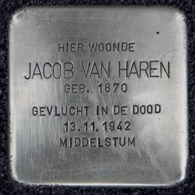 Struikelsteen voor Jacob van Haren
