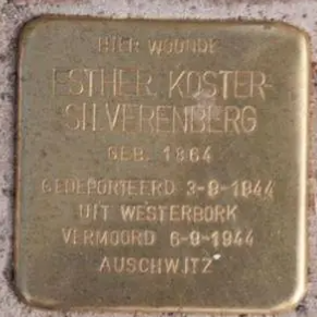 Struikelsteen voor Esther Koster-Silverenberg