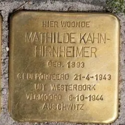 Struikelsteen voor Mathilde Kahn-Hirnheimer