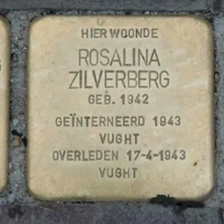 Struikelsteen voor Rosalina Zilverberg