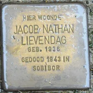 Struikelsteen voor Jacob Nathan Lievendag