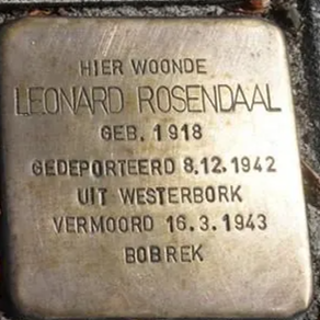 Struikelsteen voor Leonard Rosendaal