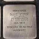 Struikelsteen voor Ralf Jozef Oettinger