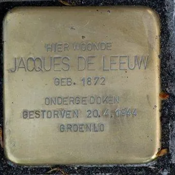 Struikelsteen voor Jacques de Leeuw