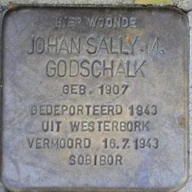 Struikelsteen voor Johan Sally Marinus Godschalk