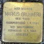 Struikelsteen voor Markus Grunwerg