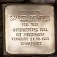 Struikelsteen voor Samuel de Vries