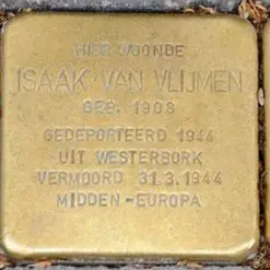 Struikelsteen voor Isaak van Vlijmen