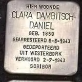 Struikelsteen voor Clara Dambitsch-Daniel