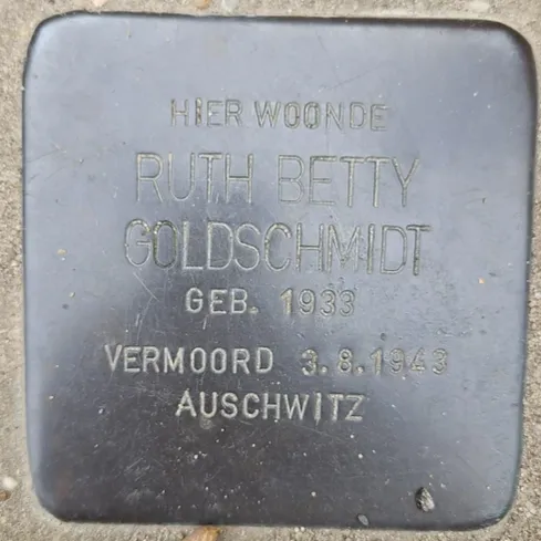 Struikelsteen voor Ruth Betty Goldschmidt