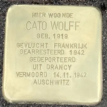 Struikelsteen voor Cato Wolff