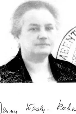 Portret van Jennie (Jenny) Wesly-Kahn