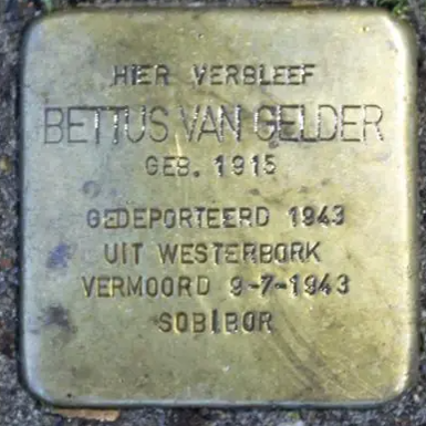 Struikelsteen voor Bettus van Gelder