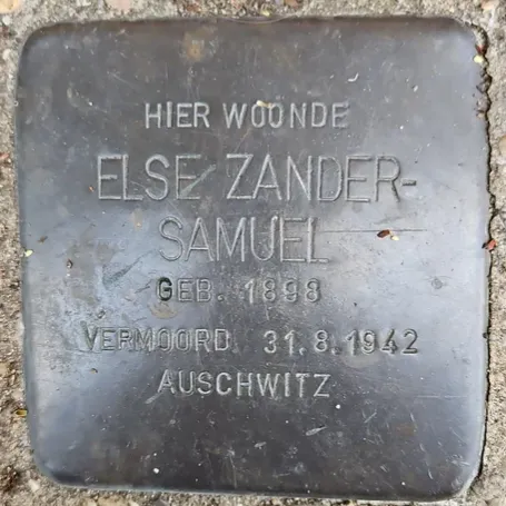 Struikelsteen voor Else Zander-Samuel