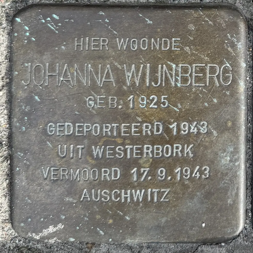 Struikelsteen voor Johanna Wijnberg