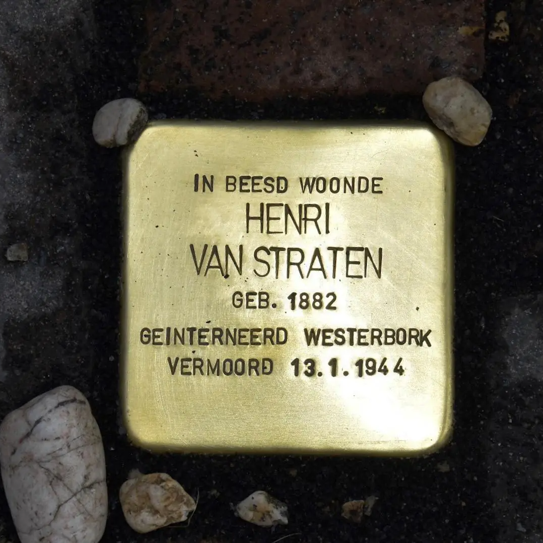 Struikelsteen voor Henri van Straten