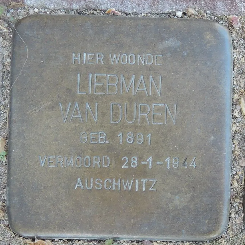 Struikelsteen voor Liebman van Duren