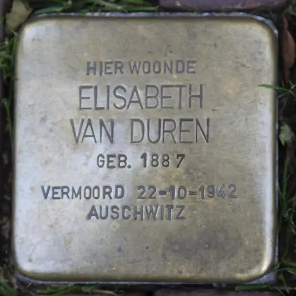 Struikelsteen voor Elisabeth Nathans-van Duren