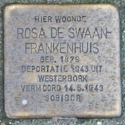 Struikelsteen voor Rosa de Swaan-Frankenhuis