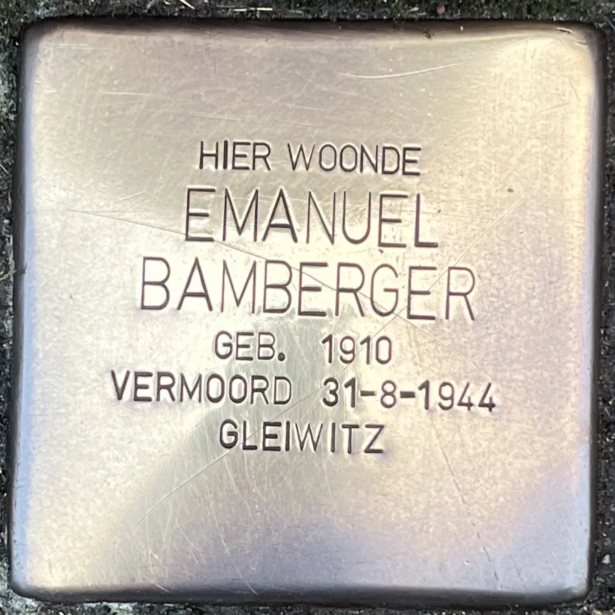 Struikelsteen voor Emanuel Bamberger