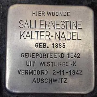 Struikelsteen voor Ernestina Sally Kalter-Nadel