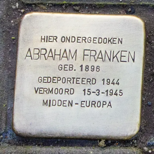 Struikelsteen voor Abraham Franken