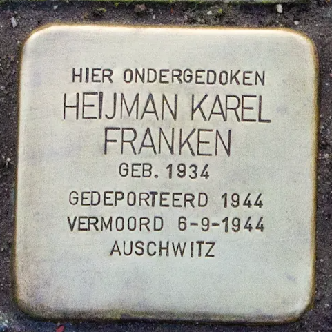 Struikelsteen voor Heijman Karel Franken
