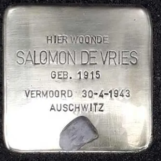 Struikelsteen voor Salomon de Vries