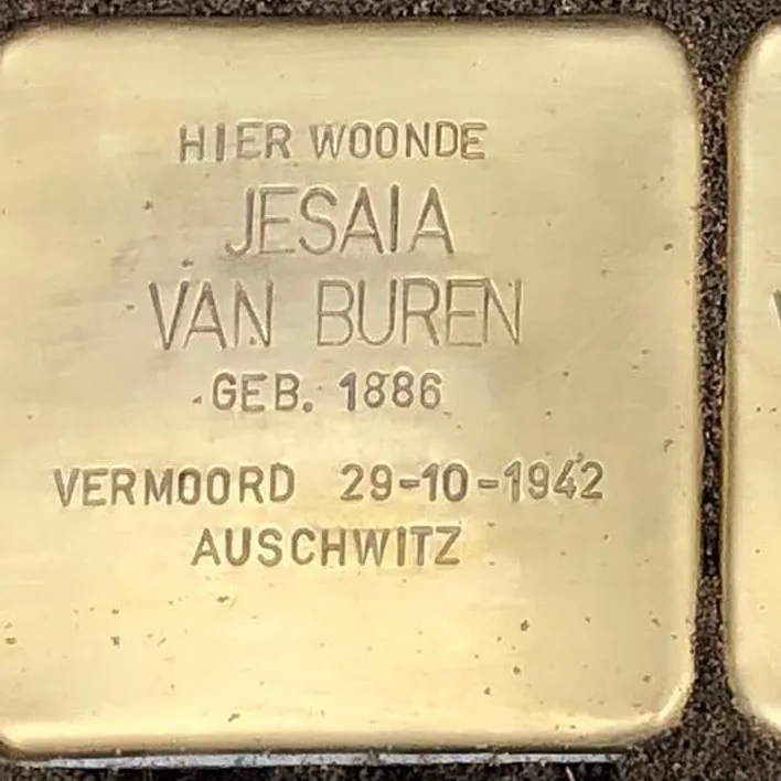 Struikelsteen voor Jesaia van Buren