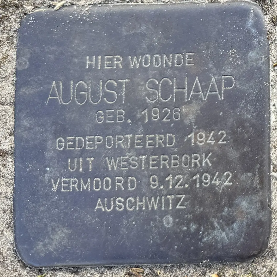 Struikelsteen voor August Schaap