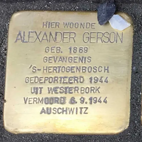 Struikelsteen voor Alexander Gerson