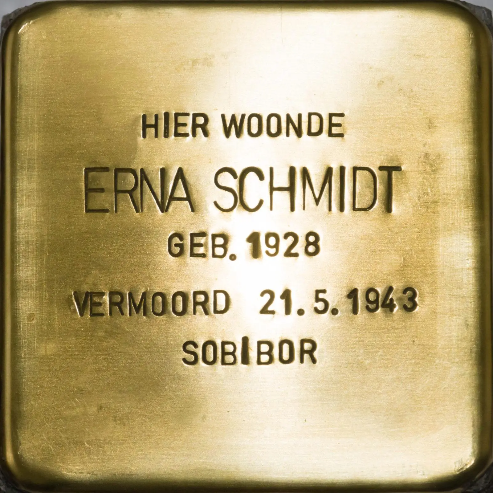 Struikelsteen voor Erna Schmidt