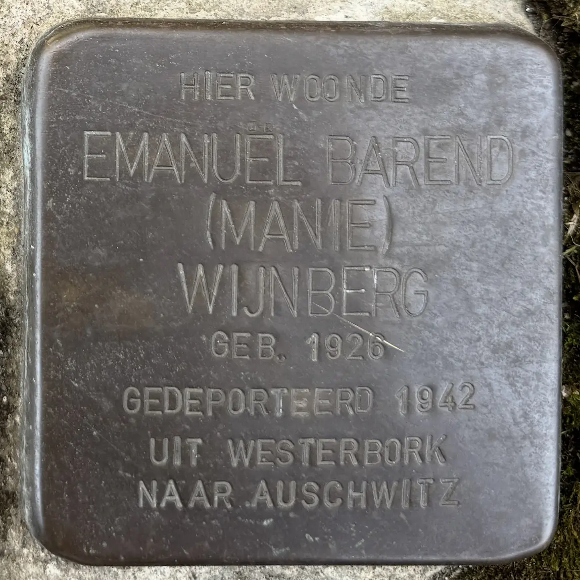 Struikelsteen voor Emanuel Barend Wijnberg