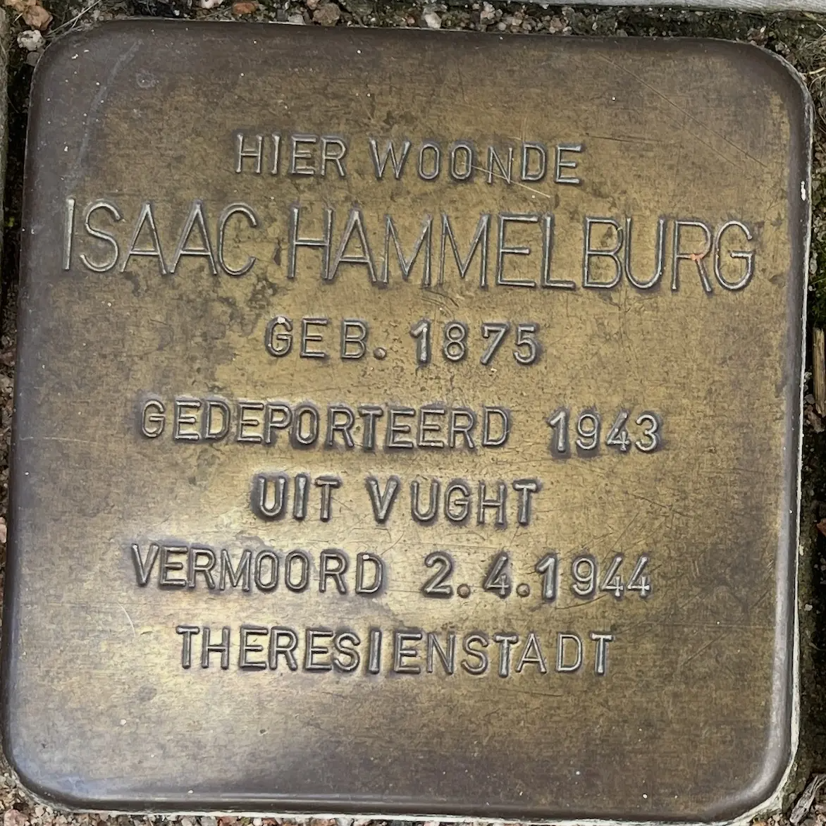 Struikelsteen voor Isaac Hammelburg