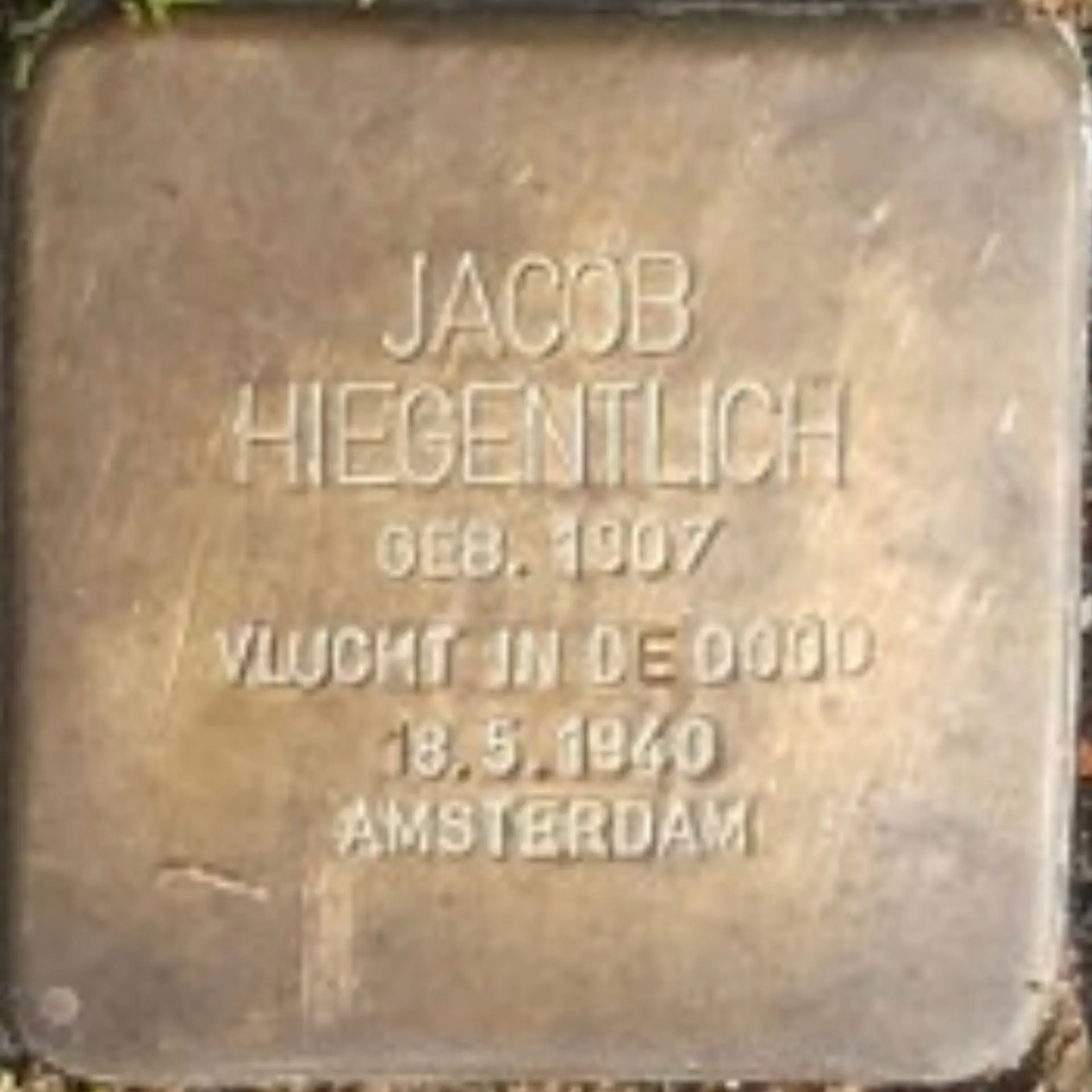 Struikelsteen voor Jacob Hiegentlich