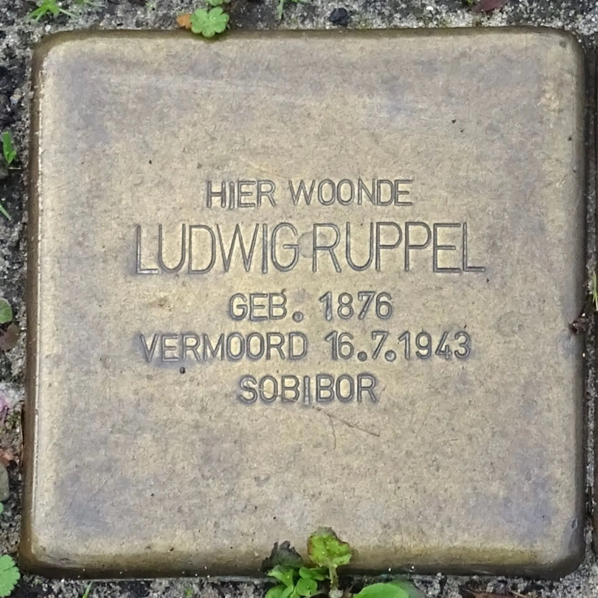 Struikelsteen voor Ludwig Ruppel