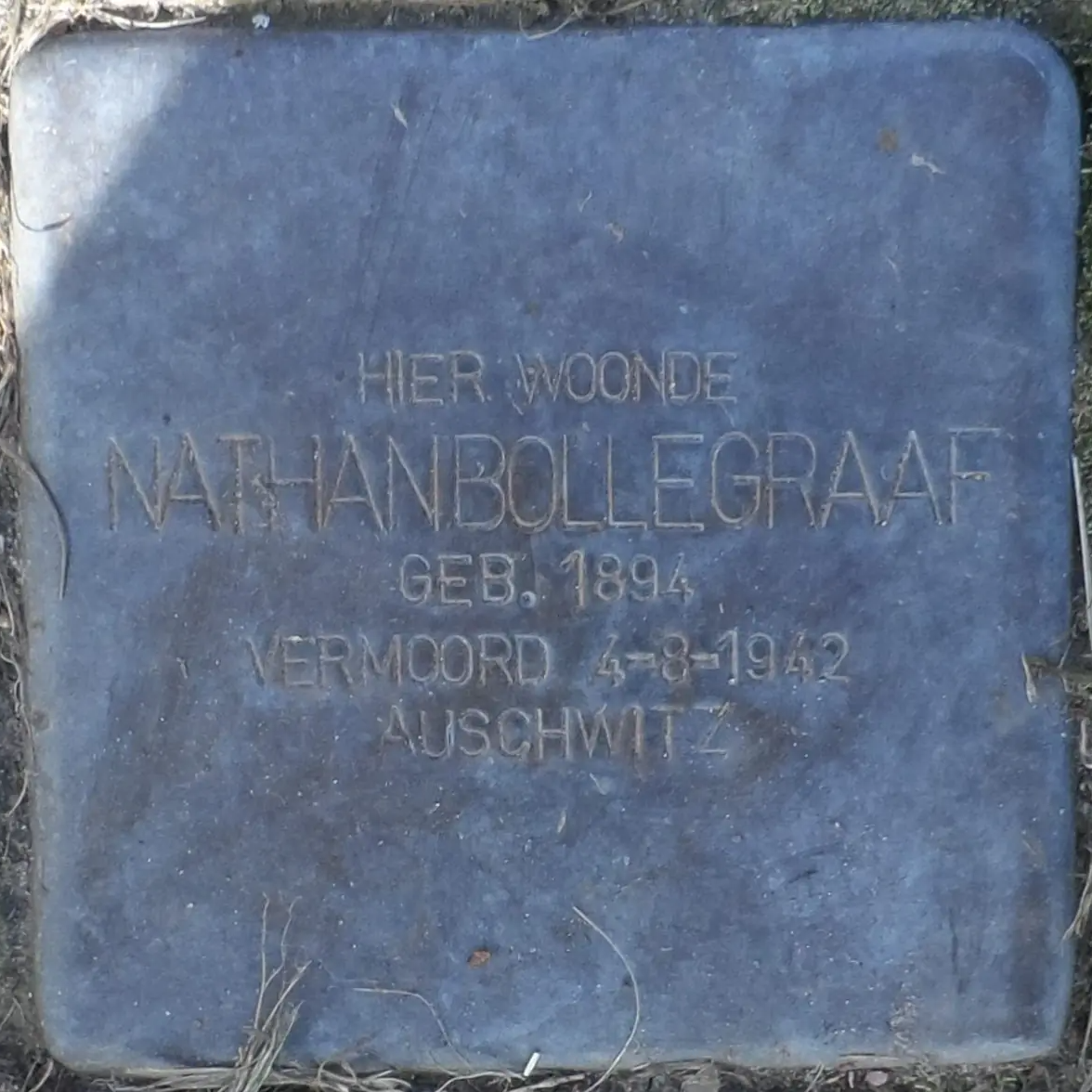 Struikelsteen voor Nathan Bollegraaf