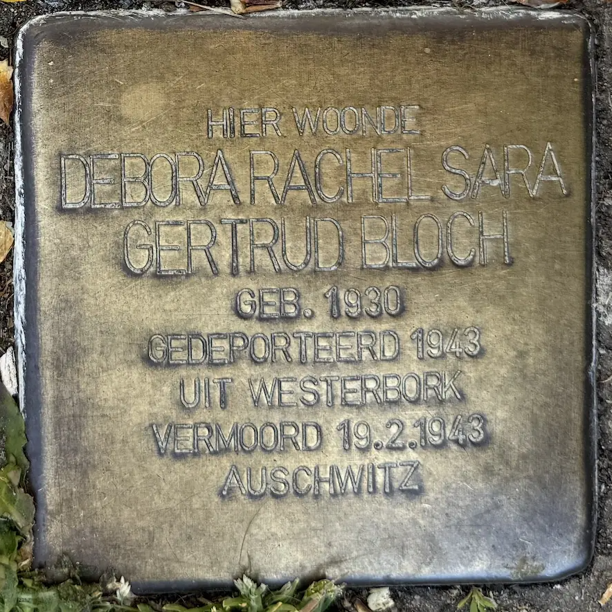 Struikelsteen voor Debora Rachel Sara Gertrud Bloch