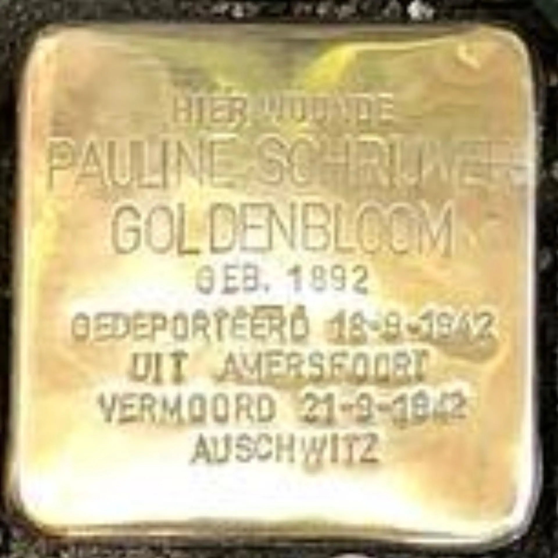 Struikelsteen voor Pauline Schrijver-Goldenbloom
