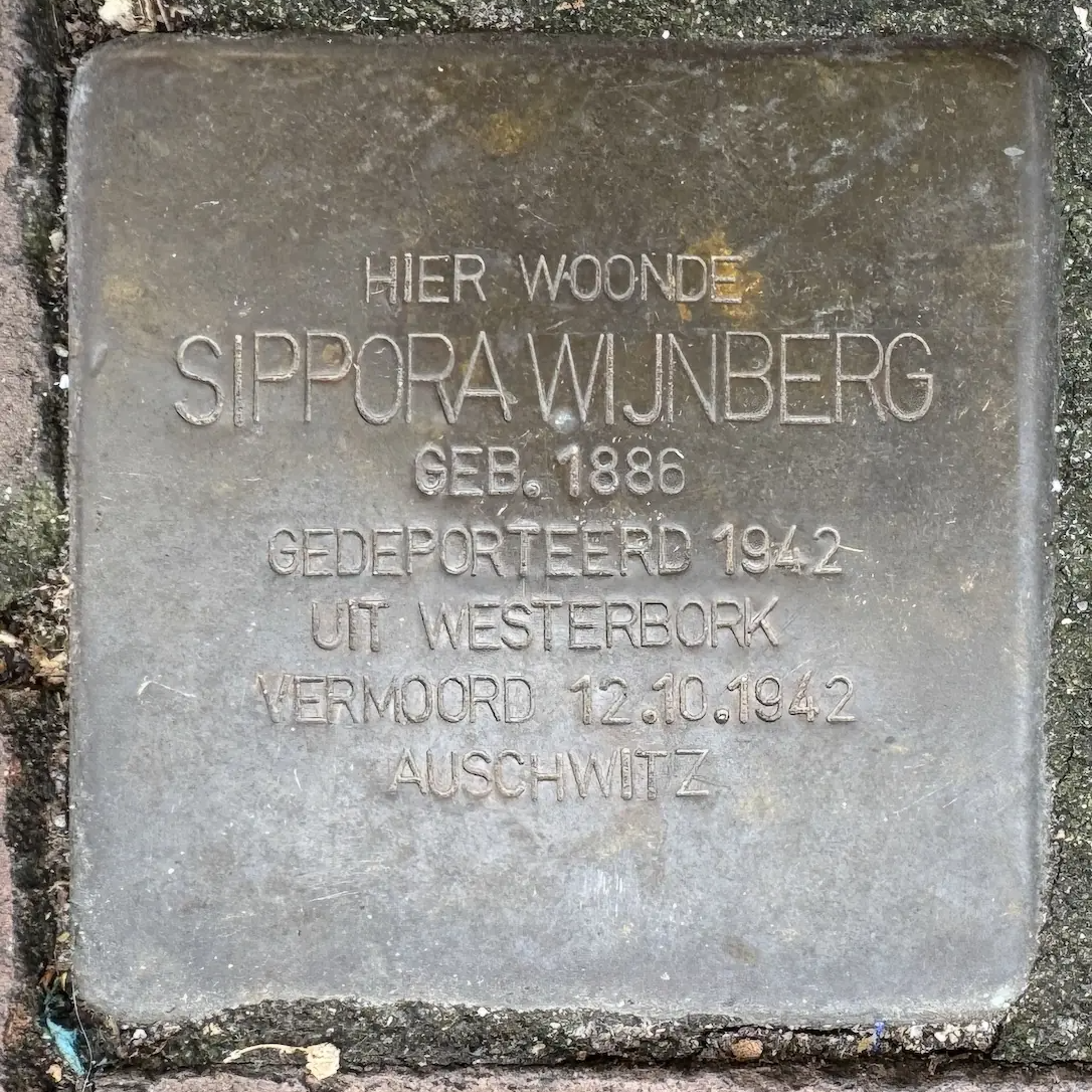 Struikelsteen voor Sippora Wijnberg