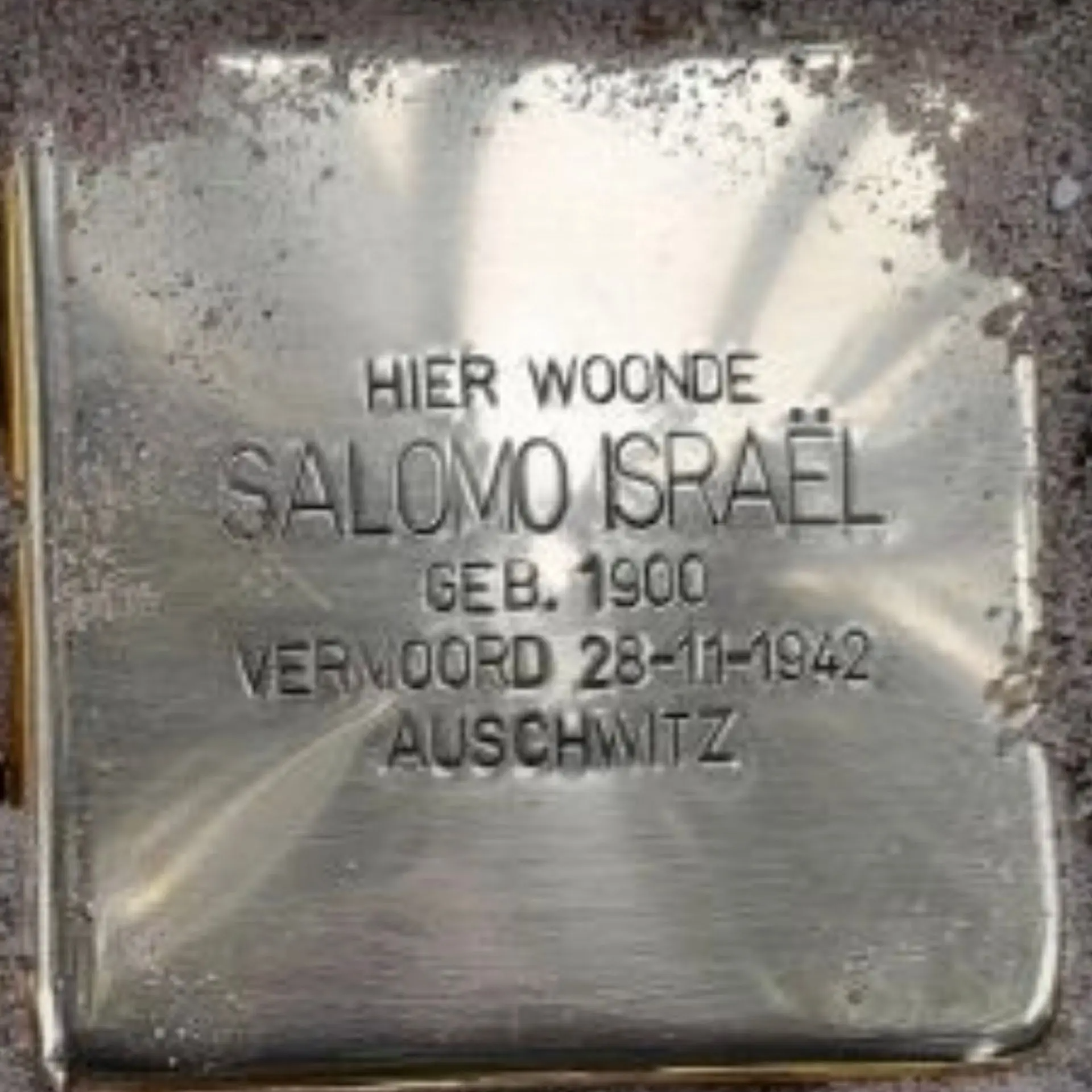 Struikelsteen voor Salomo Israël