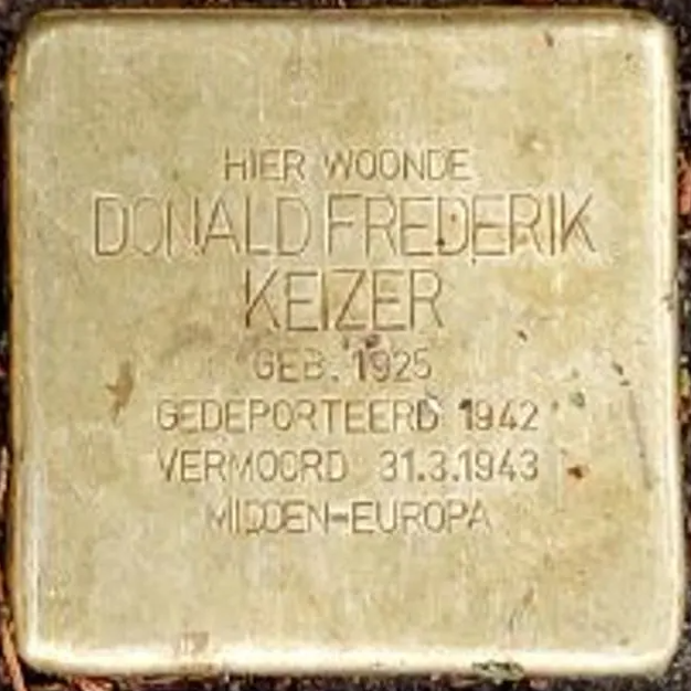 Struikelsteen voor Donald Frederik Keizer