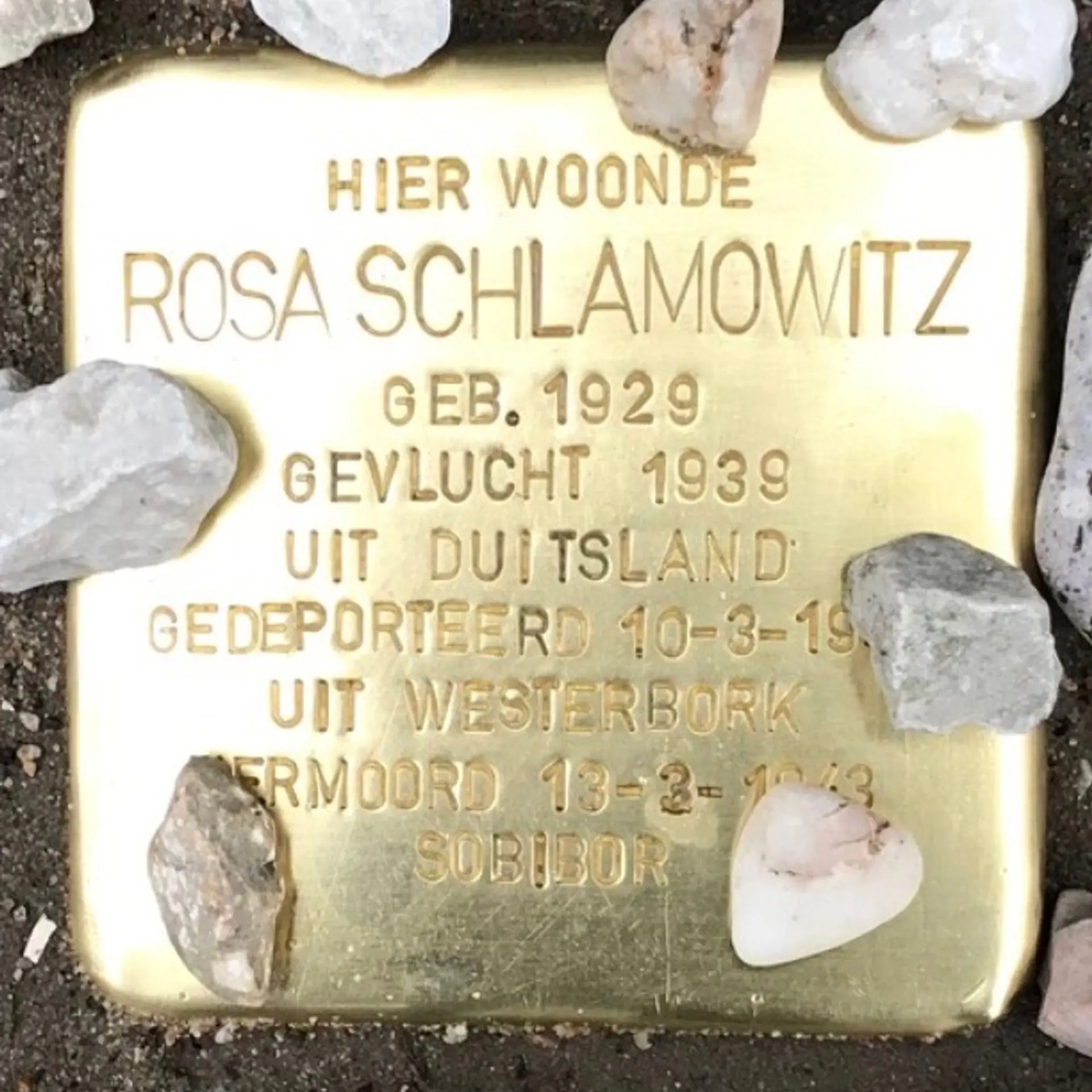 Struikelsteen voor Rosa Schlamowitz
